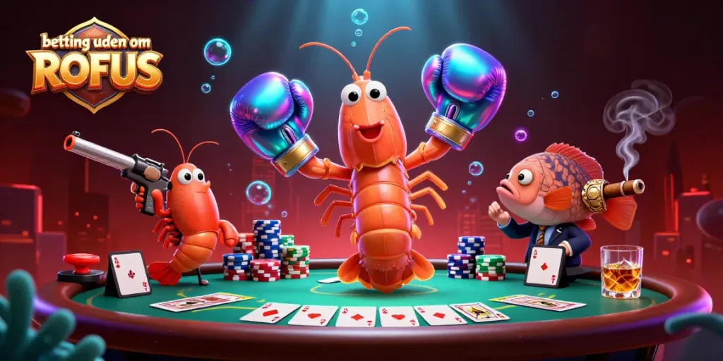 Experience betting uden om ROFUS through vibrant 3D casino action with characters and game elements.