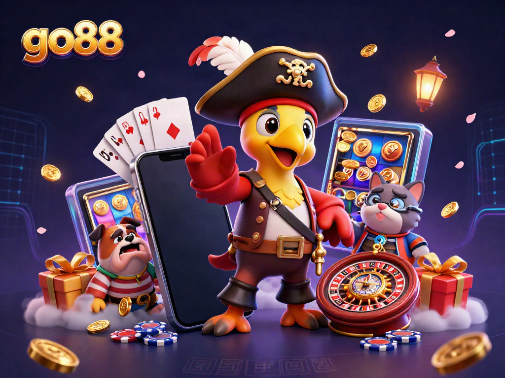 Engage in thrilling gaming adventures at go88 with vibrant slot games and interactive characters.