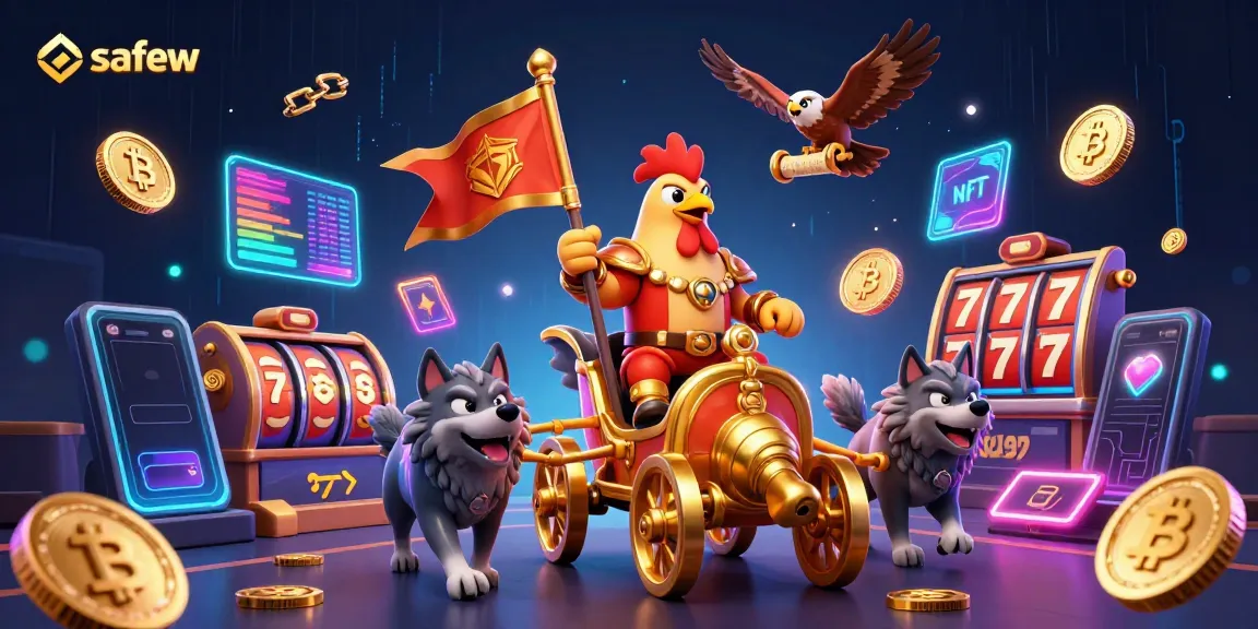 Experience safew's world of exciting slot games with 3D characters and vibrant casino elements.
