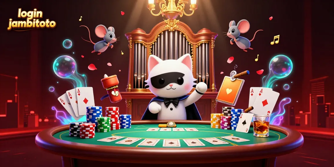 Win big with the thrilling "login jambitoto" gaming experience, showcasing a dynamic casino scene.