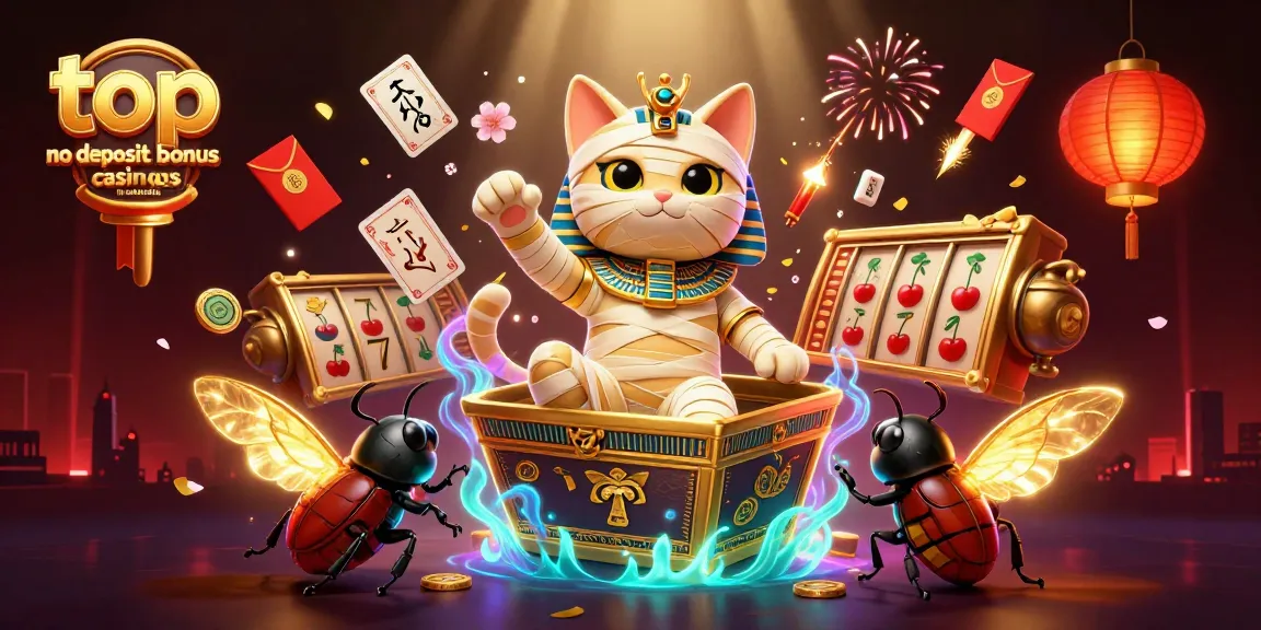 Experience exciting gameplay at top no deposit bonus casinos in australia with this vibrant 3D illustration.