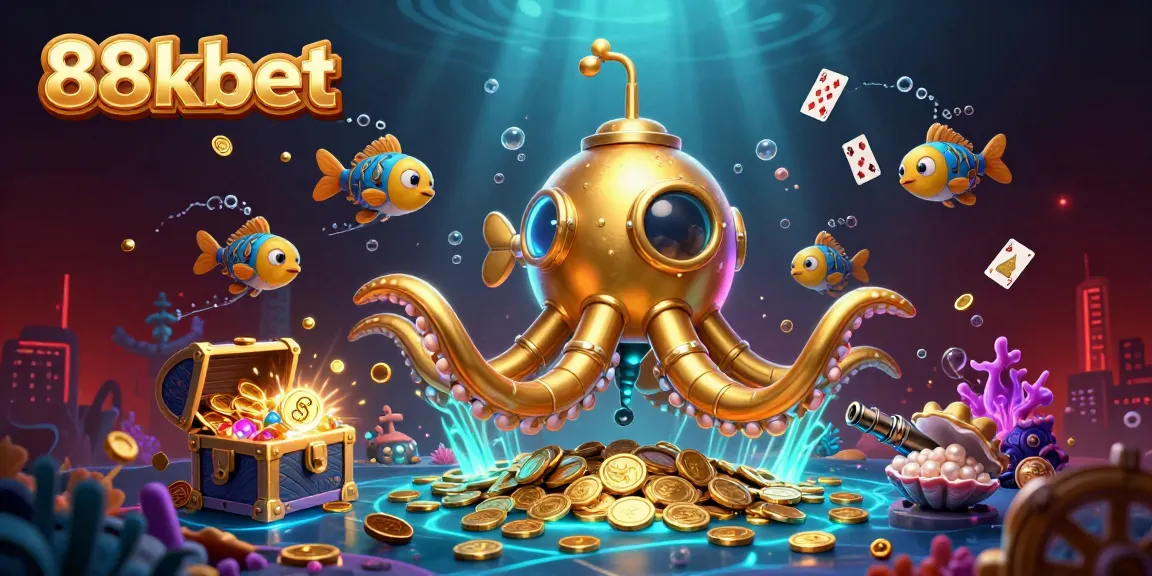 Experience thrilling gameplay at 88kbet with the golden kraken submarine and dynamic underwater elements.