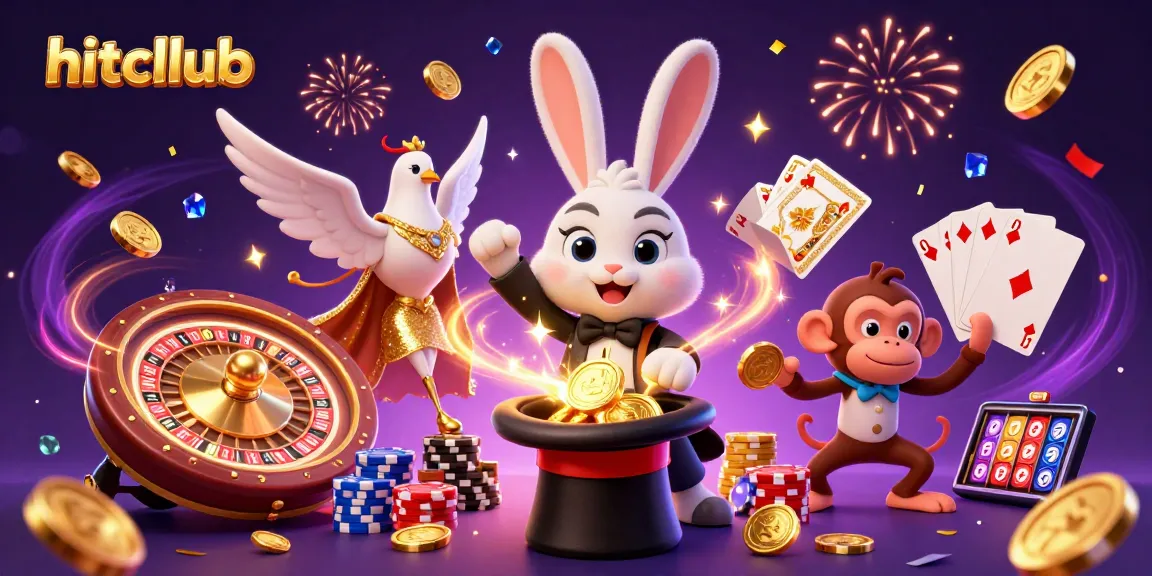 Hitcllub offers an exciting casino experience with golden coins and dynamic gameplay.